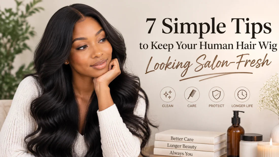 7 Simple Tips to Keep Your Human Hair Wig Looking Salon-Fresh