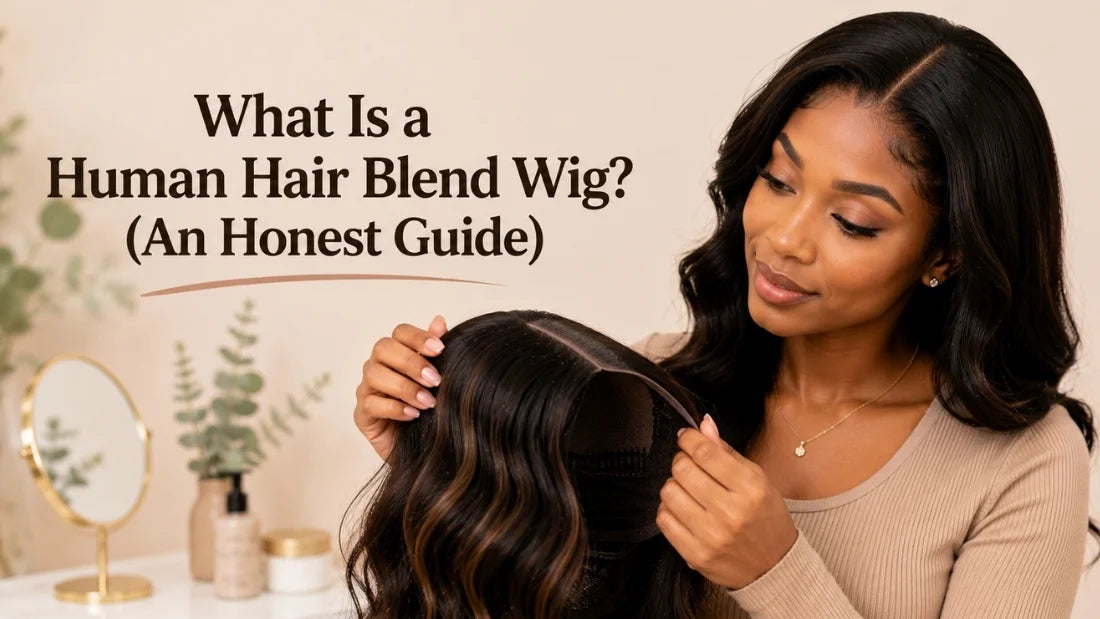What Is a Human Hair Blend Wig (An Honest Guide)