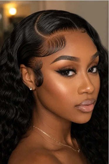 13x6 HD Lace Deep Wave Human Hair Wig 250% Density
