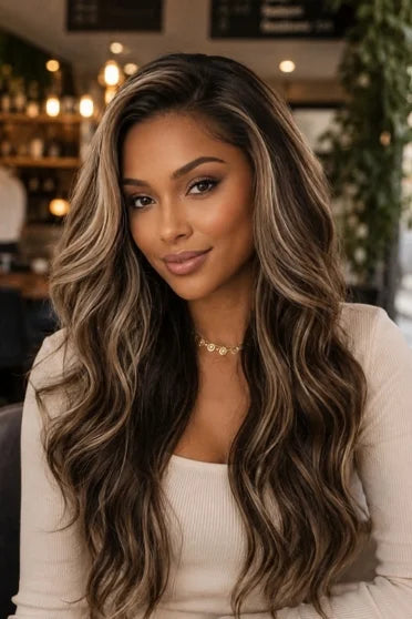 Wear & Go Highlighted Glueless Wig