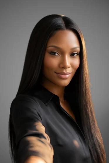 200% Density 13x4 HD Lace Front Wig – Crown Strand, front view