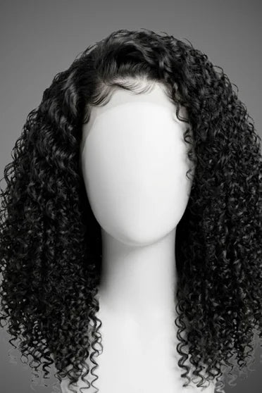 3-in-1 Deep Wave Seamless Flip-Over Half Glueless Wig – Crown Strand, back view