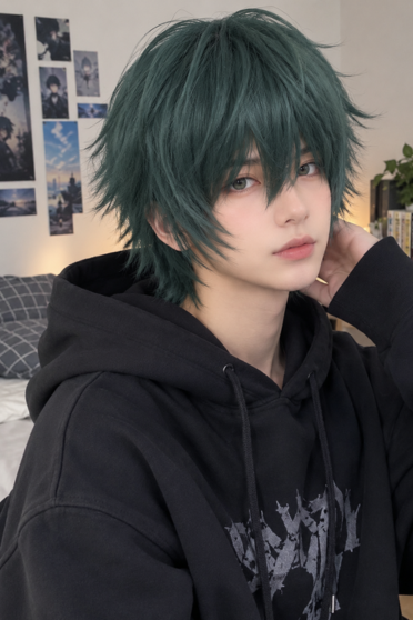 Jujutsu Kaisen Maki Zenin Short Green Cosplay Wig