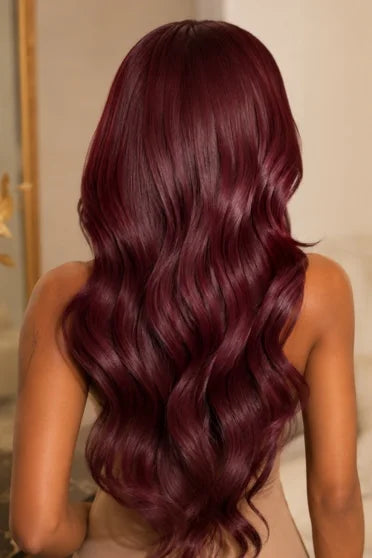 13x6 HD Lace Burgundy Human Hair Wig