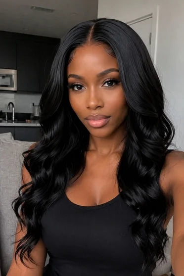 4x4 Natural Body Wave Closure Wig