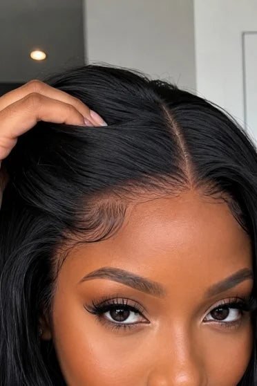 4x4 Natural Body Wave Closure Wig