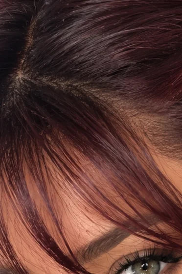 Generic Medium Straight Burgundy Red Synthetic Wig