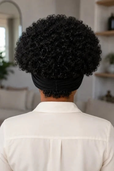 Natural Black Short Afro Kinky Curly Wig