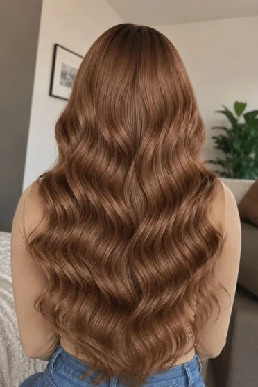 Chocolate Brown 13x6 Body Wave HD Lace Human Hair Wig 200% Density