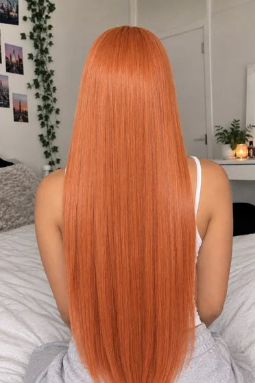 Bleach Orihime Inoue Super Long Orange Cosplay Wig