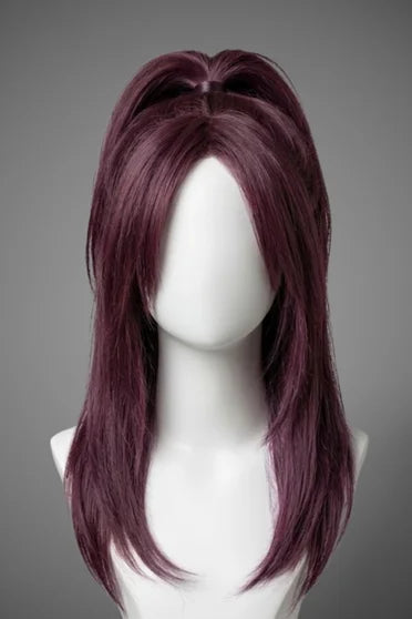 Bleach Yoruichi Shihouin Long Purple Ponytail Cosplay Wig