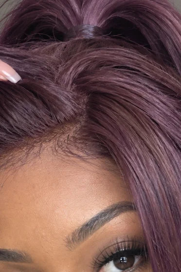 Bleach Yoruichi Shihouin Long Purple Ponytail Cosplay Wig