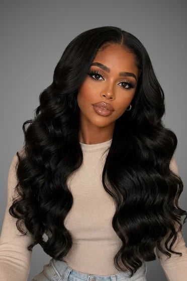 Body Wave 13x6 / 360 HD Lace Wig 220% Density – Crown Strand, front view