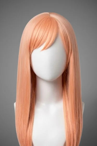 Chainsaw Man Power Long Orange-Pink Cosplay Wig