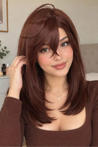 Dandadan Momo Ayase Short Brown Cosplay Wig