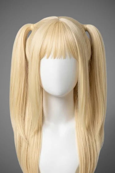 Death Note Misa Amane Long Golden Blonde Cosplay Wig