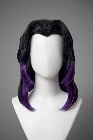 Demon Slayer Shinobu Kocho Black to Purple Gradient Ponytail Cosplay Wig