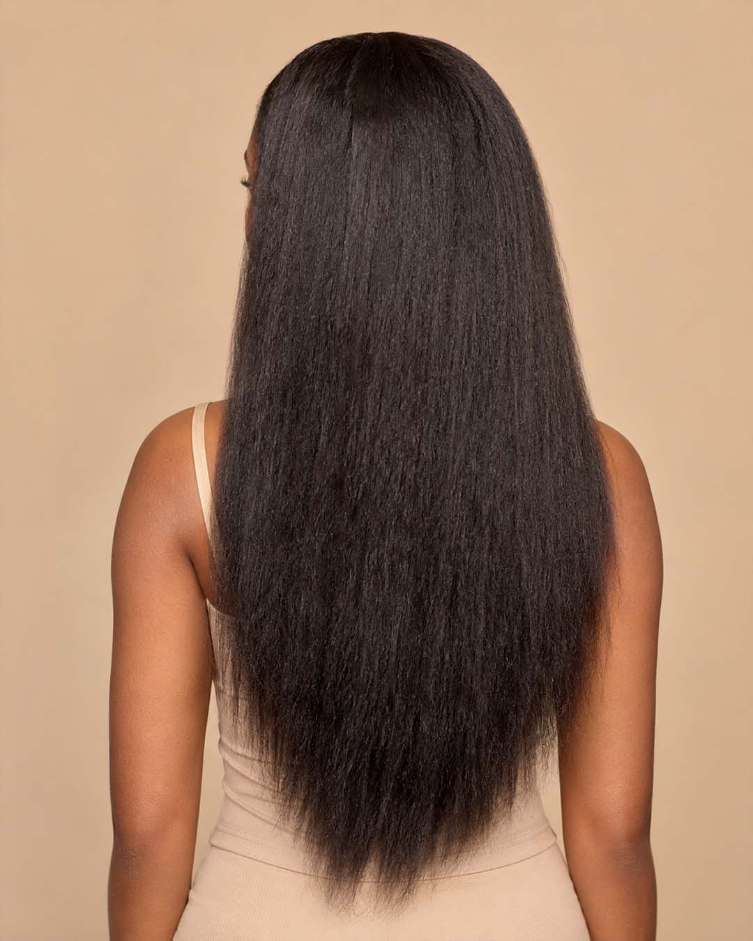Kinky Straight 360 HD Lace Glueless Human Hair Wig