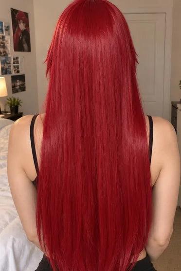 Naruto Karin Uzumaki Long Red Straight Cosplay Wig