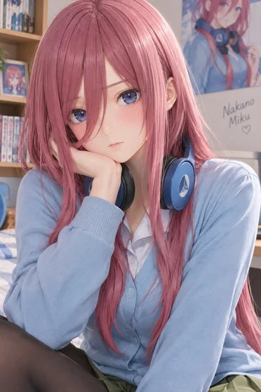 The Quintessential Quintuplets Miku Nakano Cosplay Wig