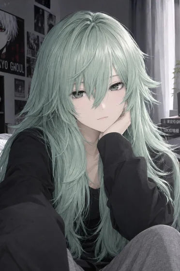 Tokyo Ghoul Sen Takatsuki Gradient Curly Cosplay Wig