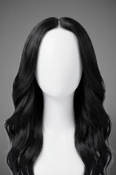 V-Part Body Wave 220 Density Hair Wig – Crown Strand, back view